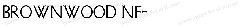 Brownwood NF字体转换